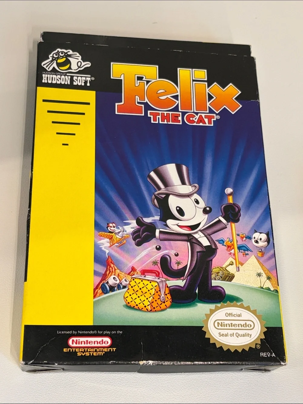 1985 Felix The Cat Nintendo NES Game with poster and original Packaging